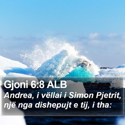 Gjoni 6:8 ALB Bible Verse Image