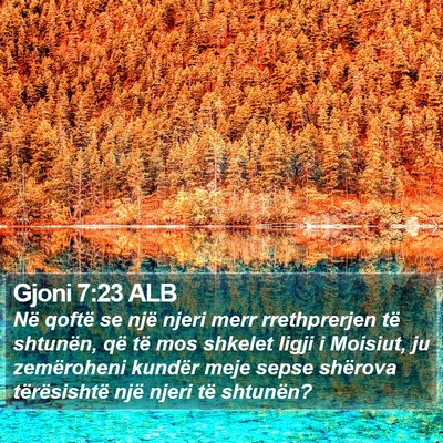 Gjoni 7:23 ALB Bible Verse Image