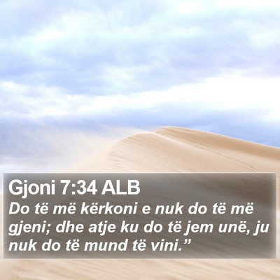 Gjoni 7:34 ALB Bible Verse Image
