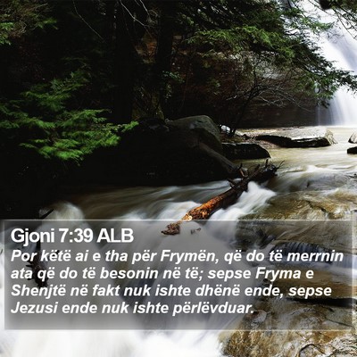 Gjoni 7:39 ALB Bible Verse Image