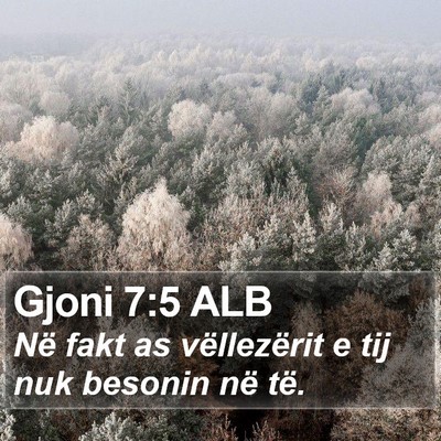 Gjoni 7:5 ALB Bible Verse Image