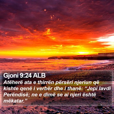 Gjoni 9:24 ALB Bible Verse Image