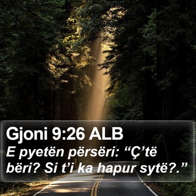 Gjoni 9:26 ALB Bible Verse Image