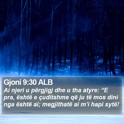Gjoni 9:30 ALB Bible Verse Image
