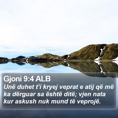 Gjoni 9:4 ALB Bible Verse Image