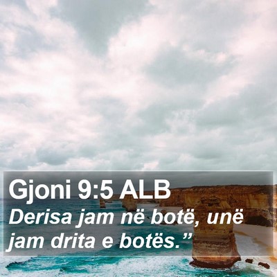 Gjoni 9:5 ALB Bible Verse Image