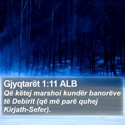 Gjyqtarët 1:11 ALB Bible Verse Image