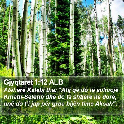 Gjyqtarët 1:12 ALB Bible Verse Image