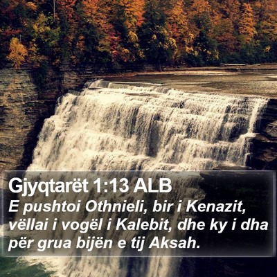 Gjyqtarët 1:13 ALB Bible Verse Image