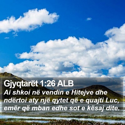Gjyqtarët 1:26 ALB Bible Verse Image