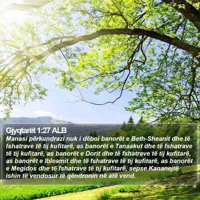 Gjyqtarët 1:27 ALB Bible Verse Image