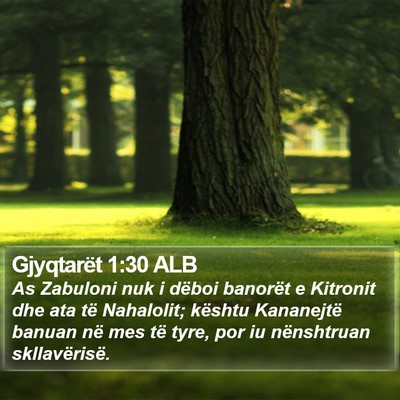 Gjyqtarët 1:30 ALB Bible Verse Image