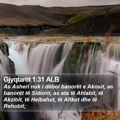 Gjyqtarët 1:31 ALB Bible Verse Image