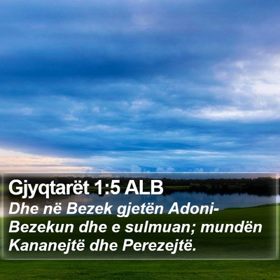 Gjyqtarët 1:5 ALB Bible Verse Image