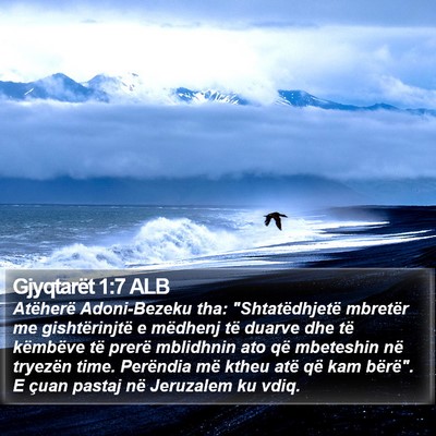 Gjyqtarët 1:7 ALB Bible Verse Image