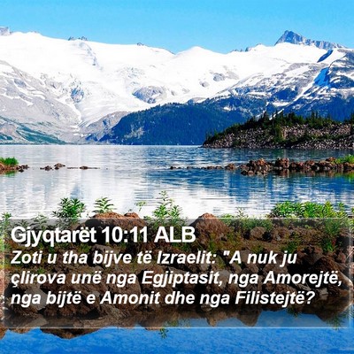 Gjyqtarët 10:11 ALB Bible Verse Image