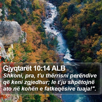 Gjyqtarët 10:14 ALB Bible Verse Image