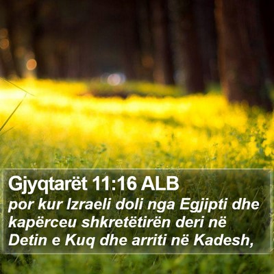 Gjyqtarët 11:16 ALB Bible Verse Image
