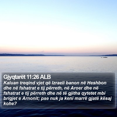 Gjyqtarët 11:26 ALB Bible Verse Image