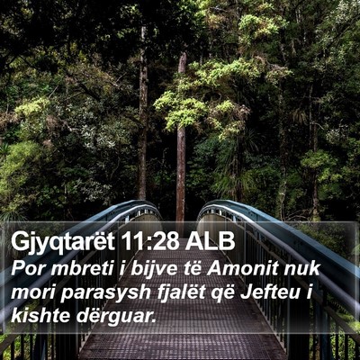Gjyqtarët 11:28 ALB Bible Verse Image