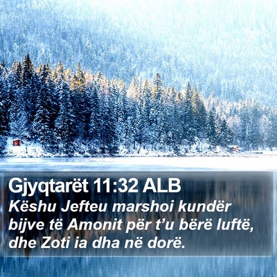 Gjyqtarët 11:32 ALB Bible Verse Image