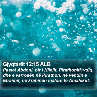 Gjyqtarët 12:15 ALB Bible Verse Image