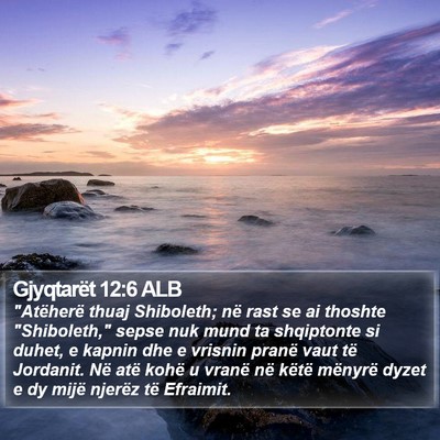 Gjyqtarët 12:6 ALB Bible Verse Image