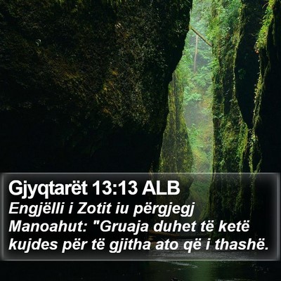 Gjyqtarët 13:13 ALB Bible Verse Image
