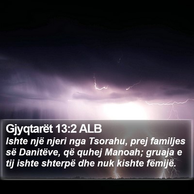 Gjyqtarët 13:2 ALB Bible Verse Image