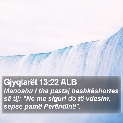 Gjyqtarët 13:22 ALB Bible Verse Image