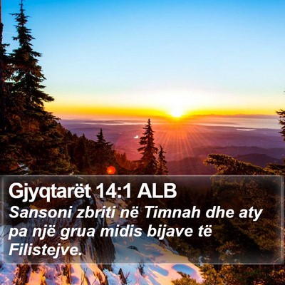 Gjyqtarët 14:1 ALB Bible Verse Image