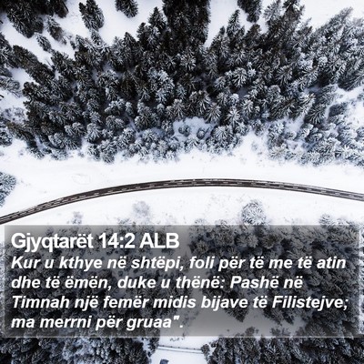 Gjyqtarët 14:2 ALB Bible Verse Image