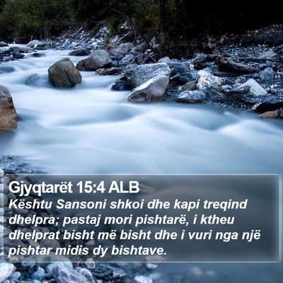 Gjyqtarët 15:4 ALB Bible Verse Image