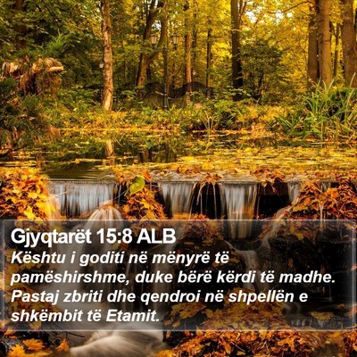 Gjyqtarët 15:8 ALB Bible Verse Image