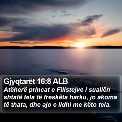 Gjyqtarët 16:8 ALB Bible Verse Image