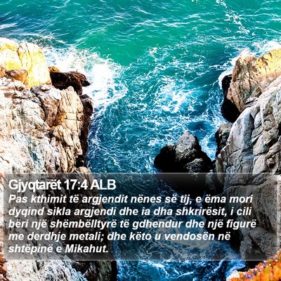 Gjyqtarët 17:4 ALB Bible Verse Image