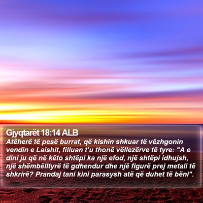 Gjyqtarët 18:14 ALB Bible Verse Image