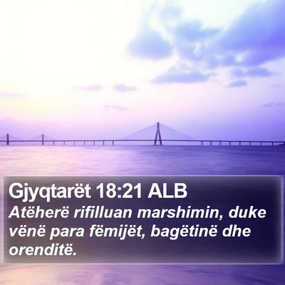 Gjyqtarët 18:21 ALB Bible Verse Image