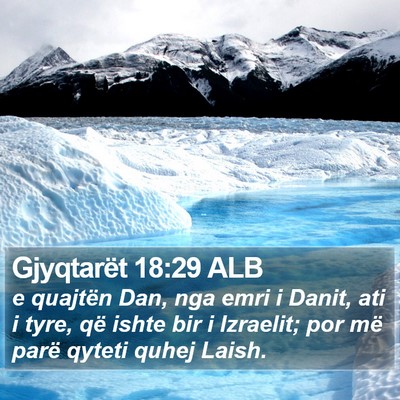 Gjyqtarët 18:29 ALB Bible Verse Image