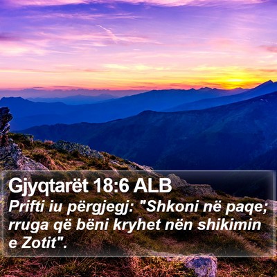 Gjyqtarët 18:6 ALB Bible Verse Image