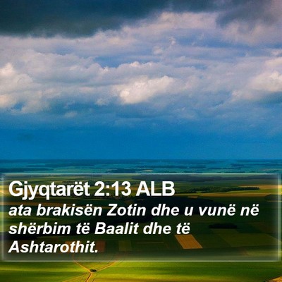 Gjyqtarët 2:13 ALB Bible Verse Image