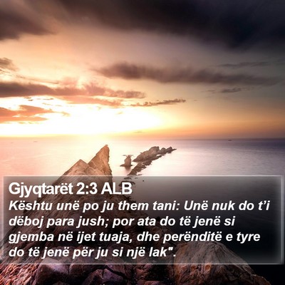 Gjyqtarët 2:3 ALB Bible Verse Image