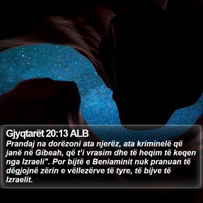 Gjyqtarët 20:13 ALB Bible Verse Image