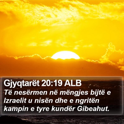 Gjyqtarët 20:19 ALB Bible Verse Image