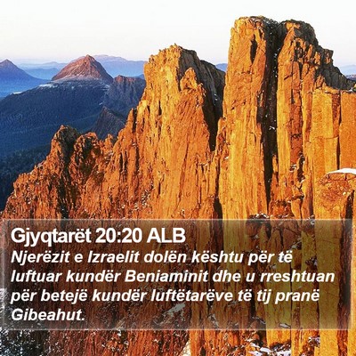 Gjyqtarët 20:20 ALB Bible Verse Image