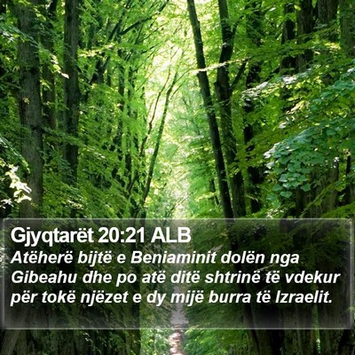 Gjyqtarët 20:21 ALB Bible Verse Image