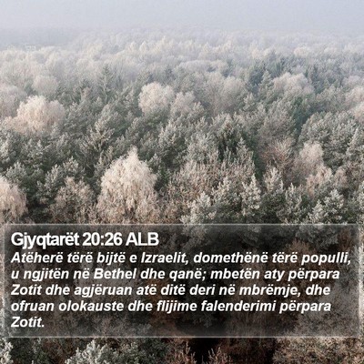 Gjyqtarët 20:26 ALB Bible Verse Image
