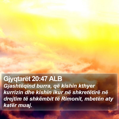 Gjyqtarët 20:47 ALB Bible Verse Image