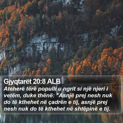 Gjyqtarët 20:8 ALB Bible Verse Image