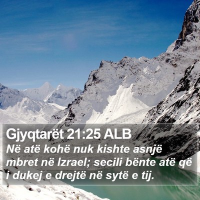 Gjyqtarët 21:25 ALB Bible Verse Image
